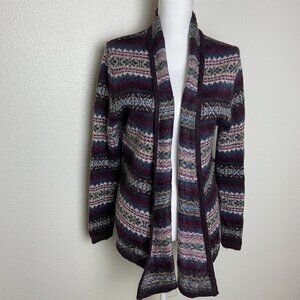 L.O.O.G.  Open Cardigan Purple 24% Mohair